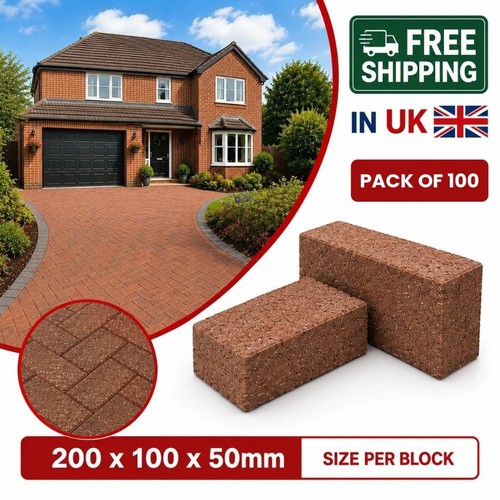 Block paving brindle bricks - block,