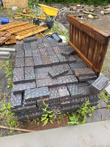 Victorian diamond pavers x - victorian,